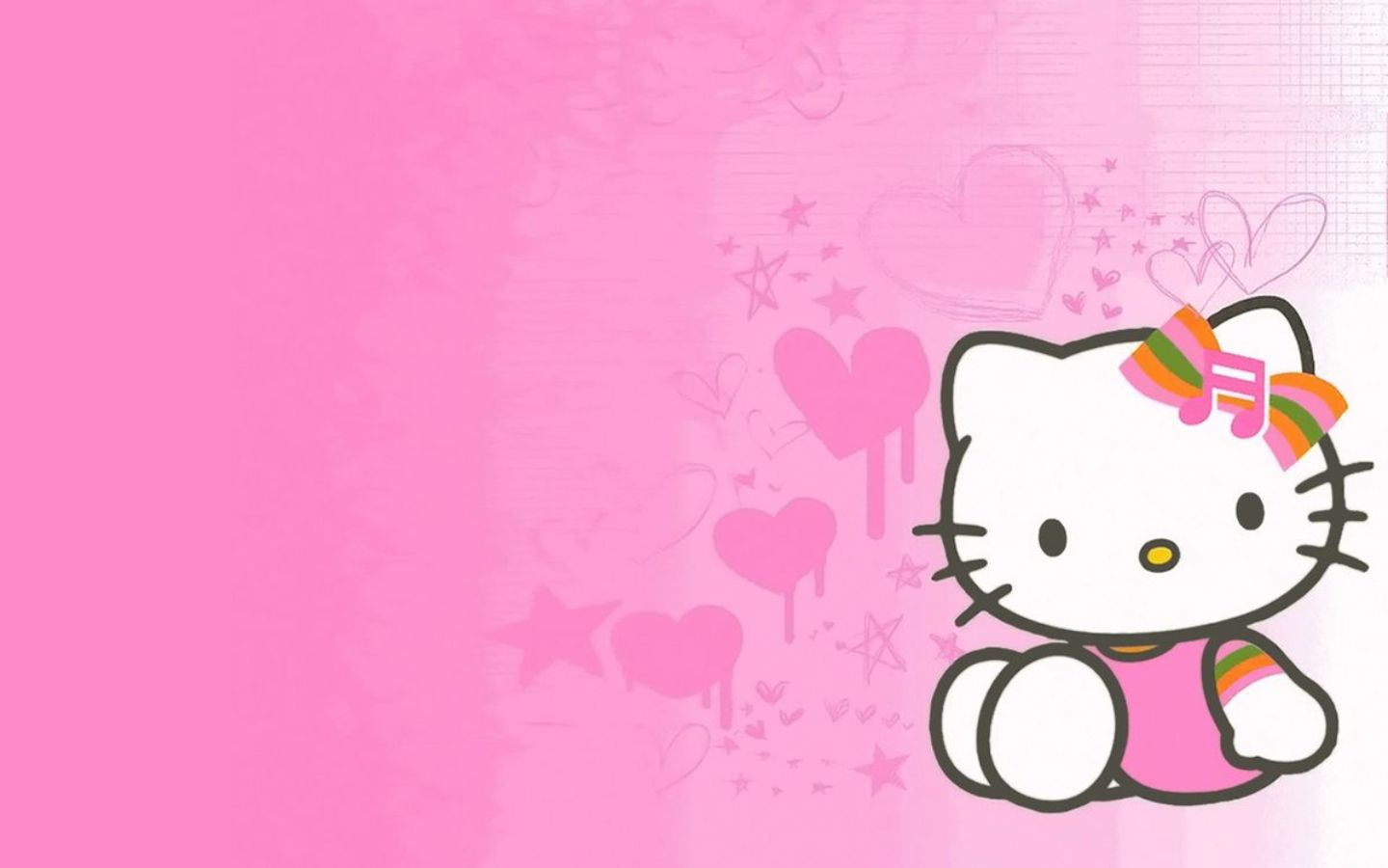 Sắc hồng nhẹ nhàng cùng hello kitty tạo điểm nhấn nổi bật