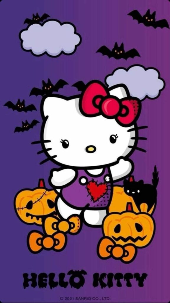 Hình nền Hello Kitty halloween