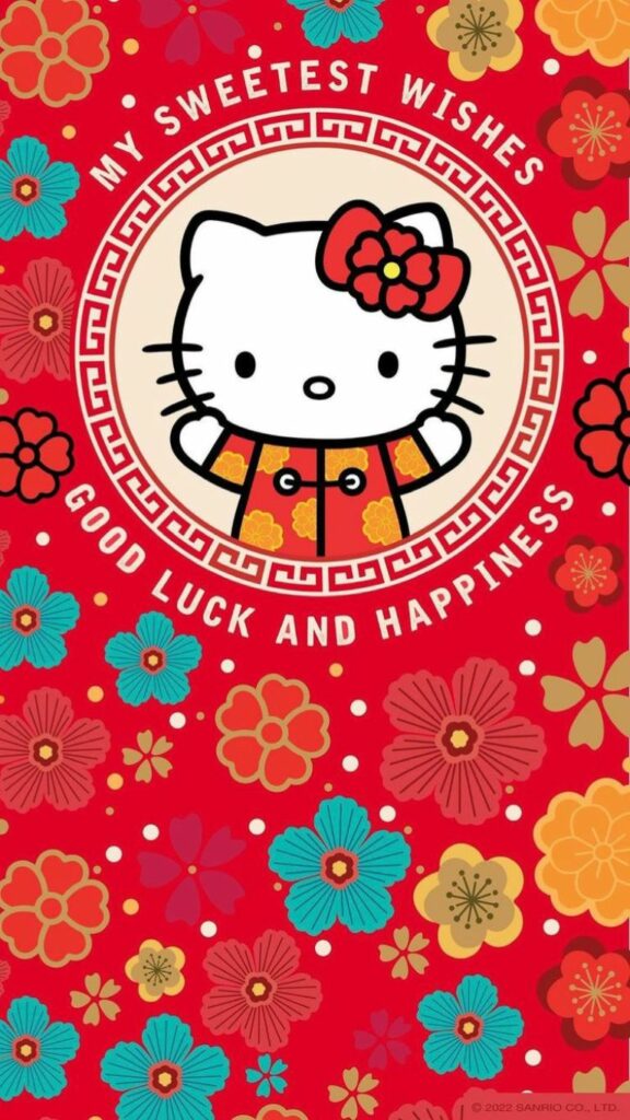 Hình nền Hello Kitty năm mới