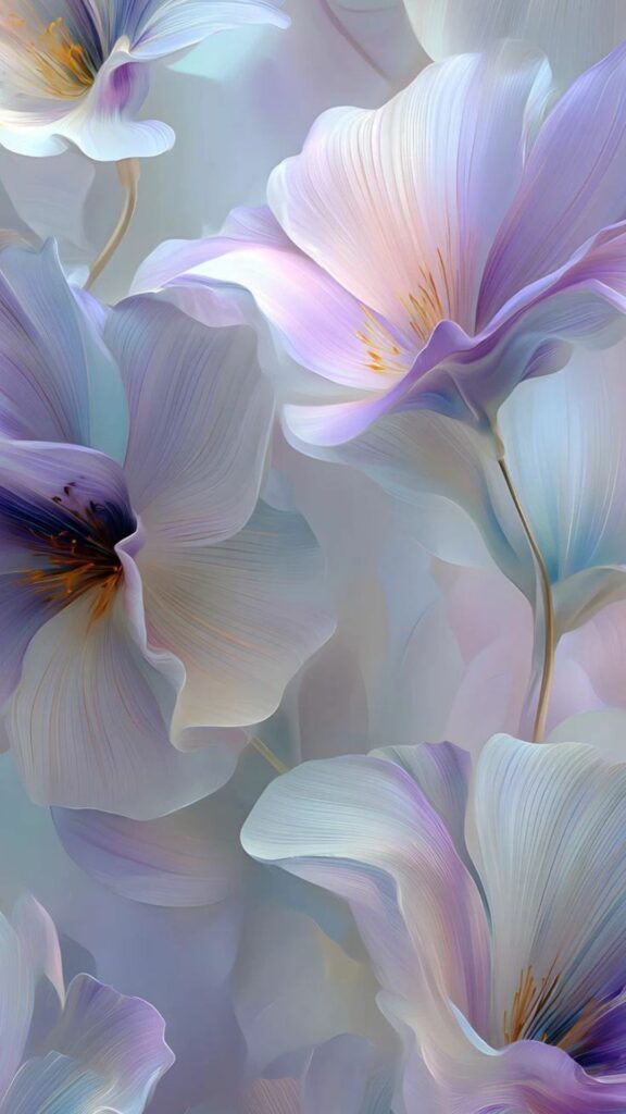 Cánh hoa nhạt màu, tinh khôi