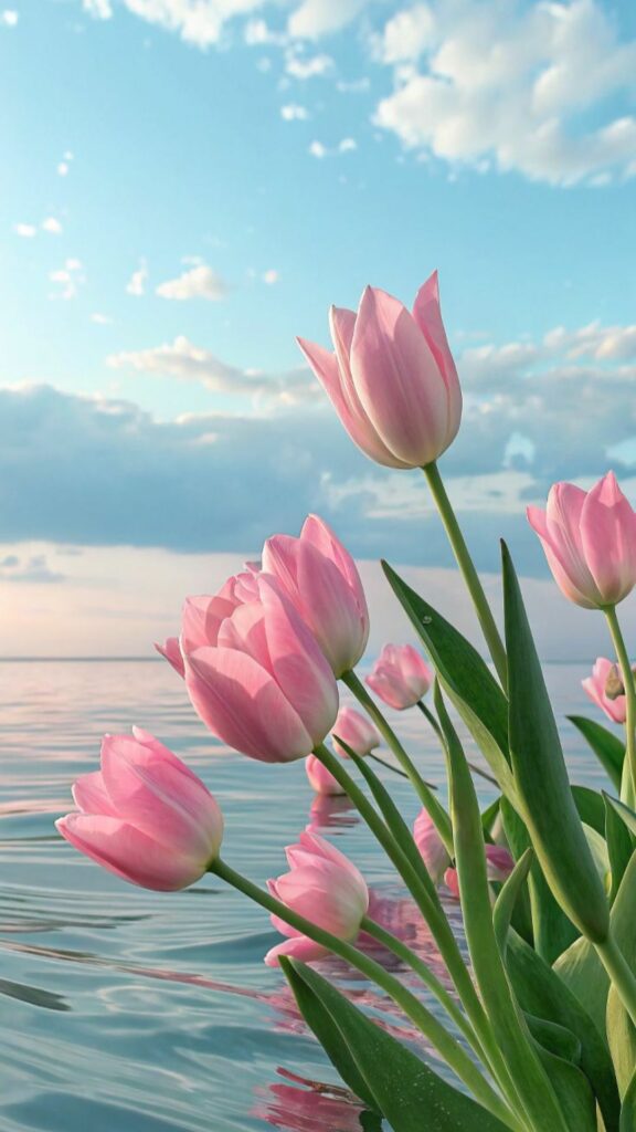 Tulip dịu dàng bên trời nước