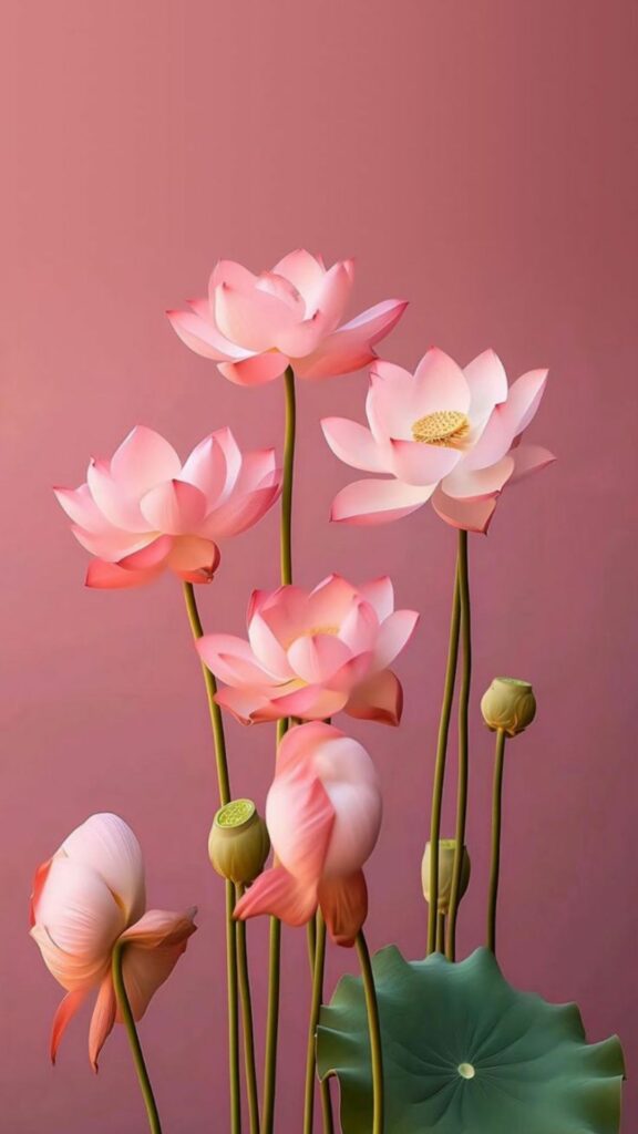 Sen hồng thuần khiết buổi sớm