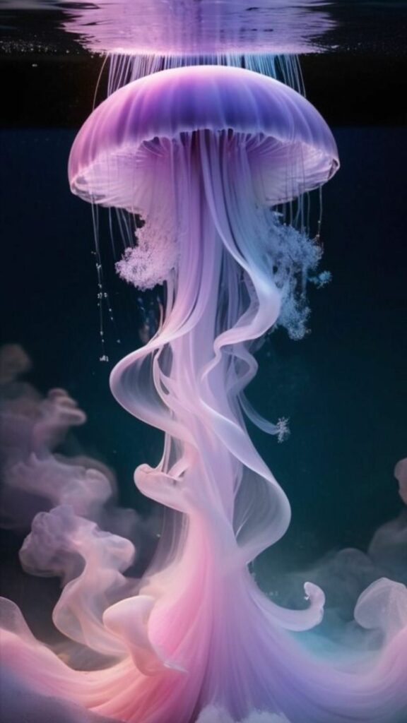 Sứa 3D bay lượn lãng mạn