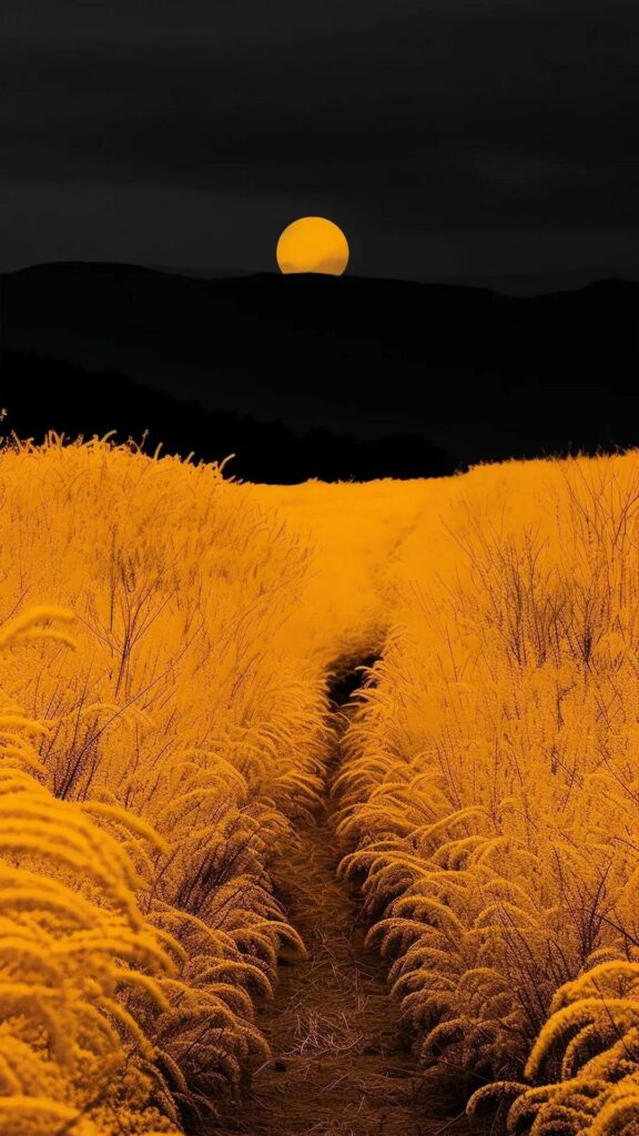 Mặt trời đen tối, sa mạc vàng rực lửa 4K