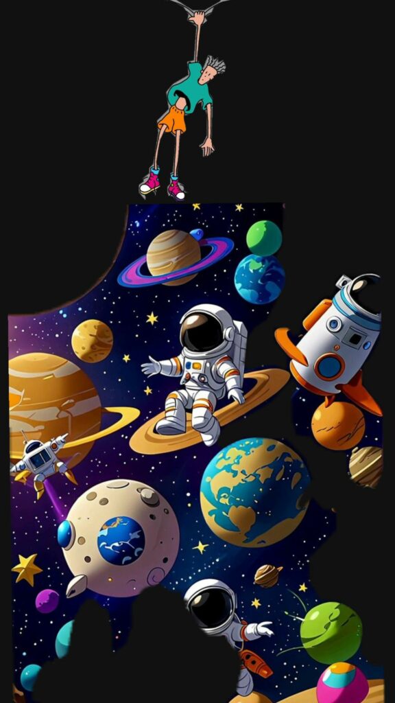 Khinh khí cầu vũ trụ, dải ngân hà đầy màu sắc