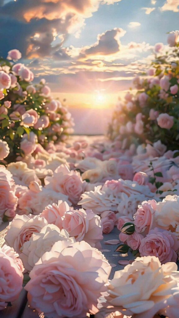 Con đường hoa hồng, mở ra khung cảnh biển