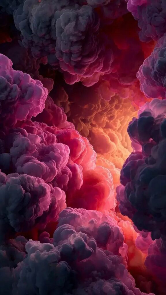 Đám mây hồng vũ trụ, kết cấu 3D rực rỡ 4K