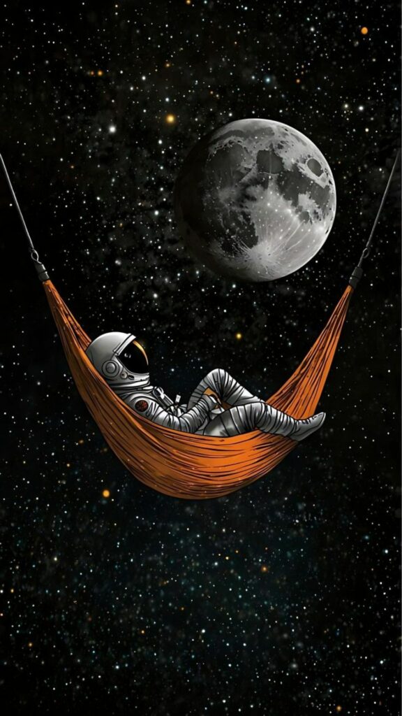Thư giãn trên võng giữa mênh mông vũ trụ