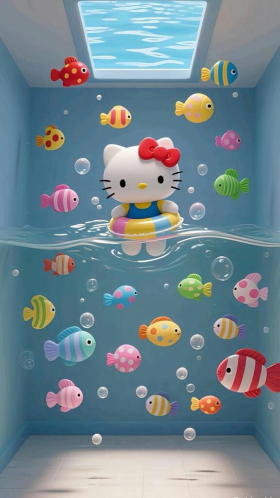 Thế giới dưới nước của Hello Kitty dễ thương