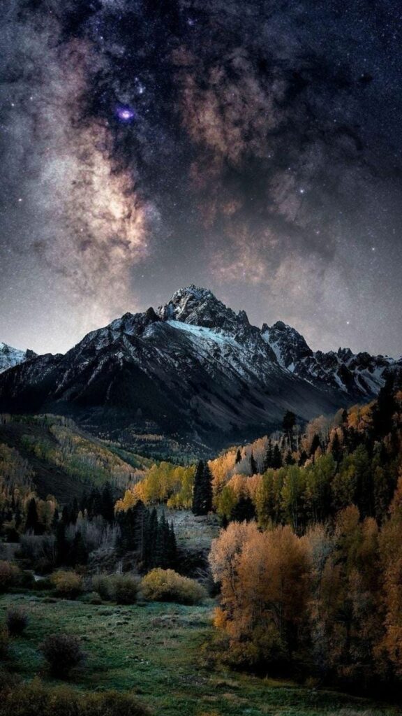 Dải ngân hà trên núi, cảnh sắc thiên nhiên hùng vĩ
