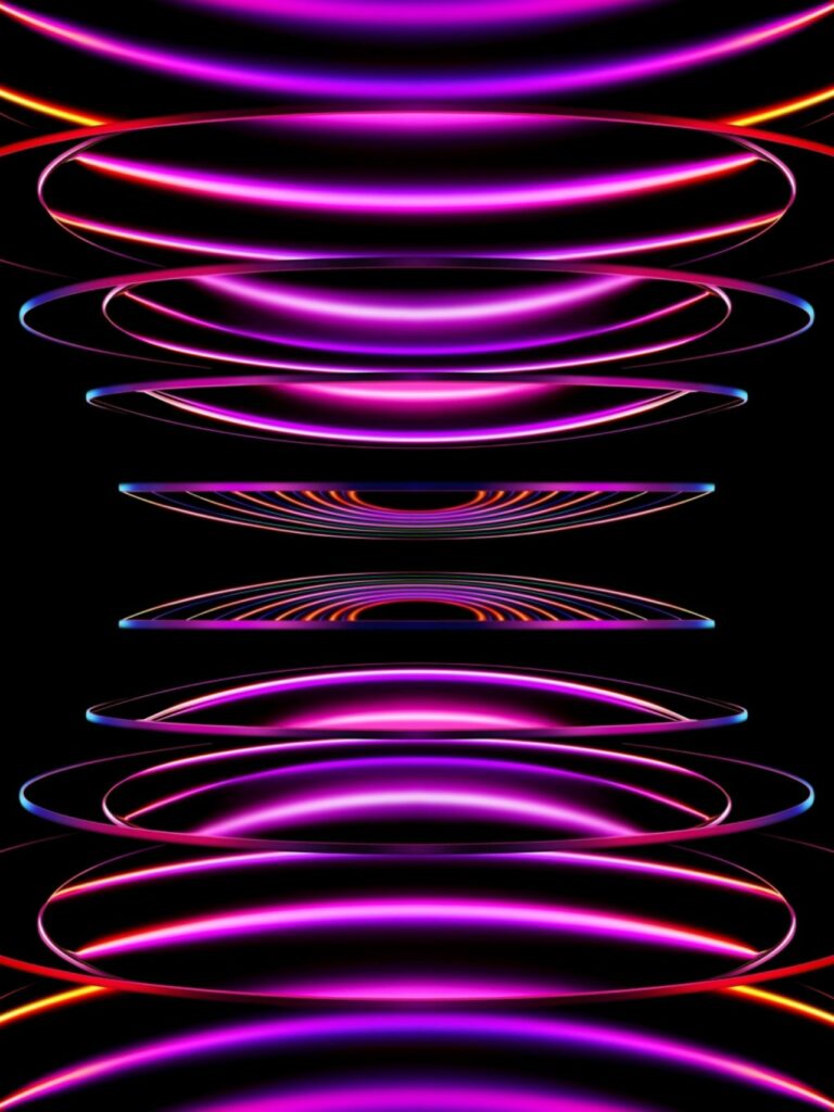 Tổng hợp 80+ hình Nền iPad 4K đẹp nhất 2025 miễn phí 61 Ánh sáng neon hồng tím