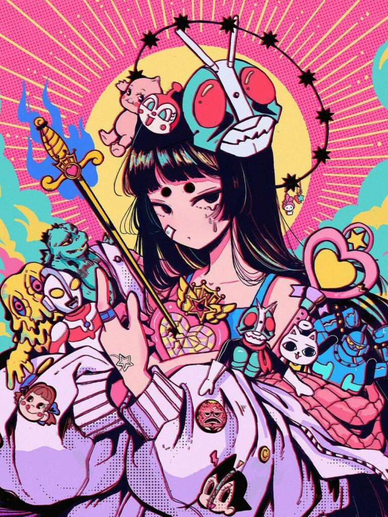 Tổng hợp 80+ hình Nền iPad 4K đẹp nhất 2025 miễn phí 27 Cô gái rực rỡ phong cách Pop