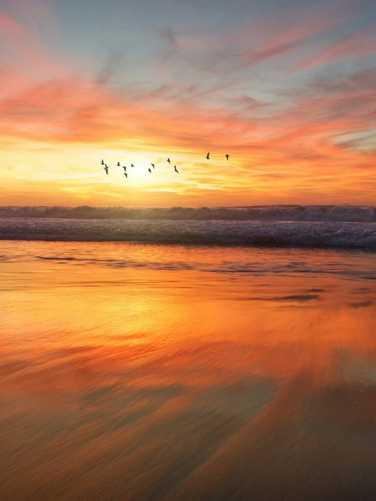 Tổng hợp 80+ hình Nền iPad 4K đẹp nhất 2025 miễn phí 46 Hoàng hôn vàng rực rỡ