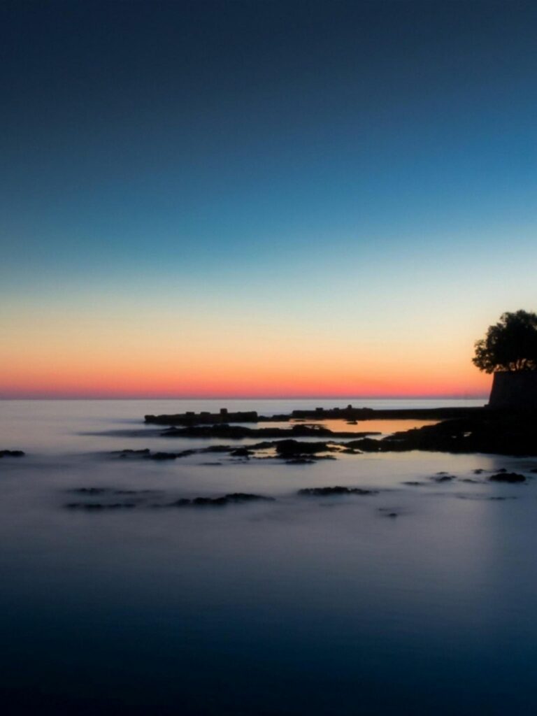 Tổng hợp 80+ hình Nền iPad 4K đẹp nhất 2025 miễn phí 15 Hoàng hôn tĩnh lặng trên biển