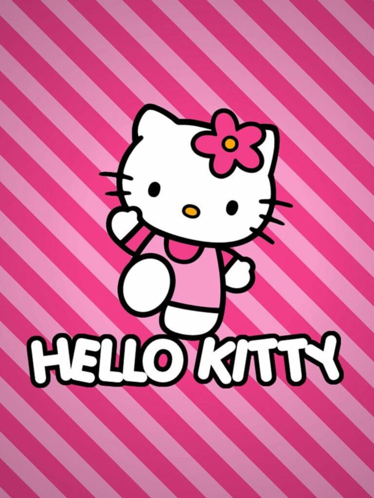 Tổng hợp 80+ hình Nền iPad 4K đẹp nhất 2025 miễn phí 42 Hello Kitty sọc chéo