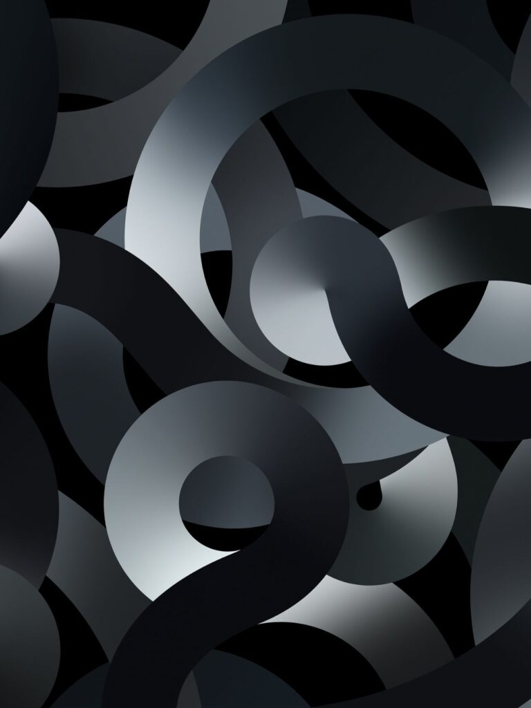 Tổng hợp 80+ hình Nền iPad 4K đẹp nhất 2025 miễn phí 73 Vòng xoắn đen xám