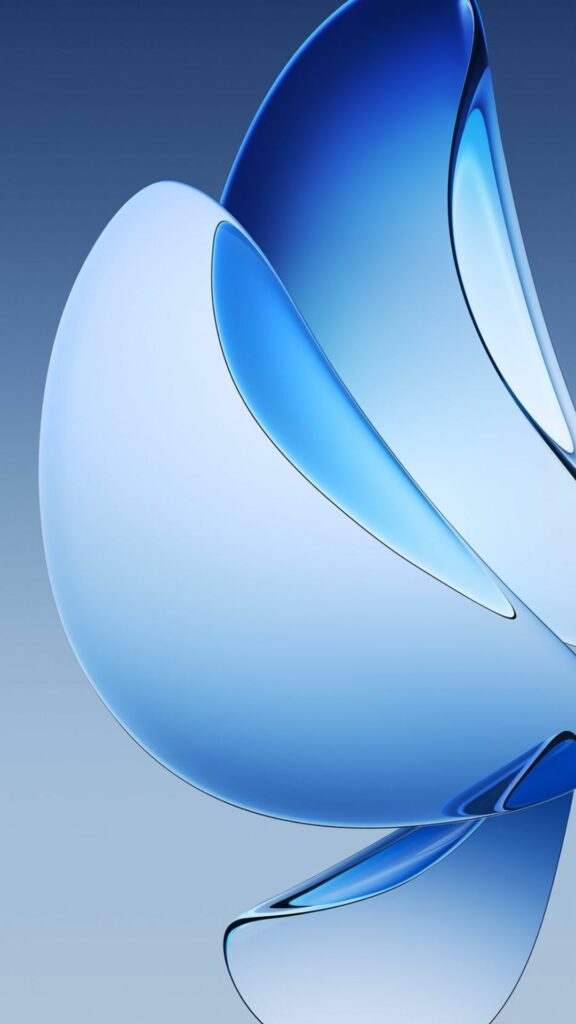 Đường cong mềm mại, hình ảnh trừu tượng thanh lịch màu xanh