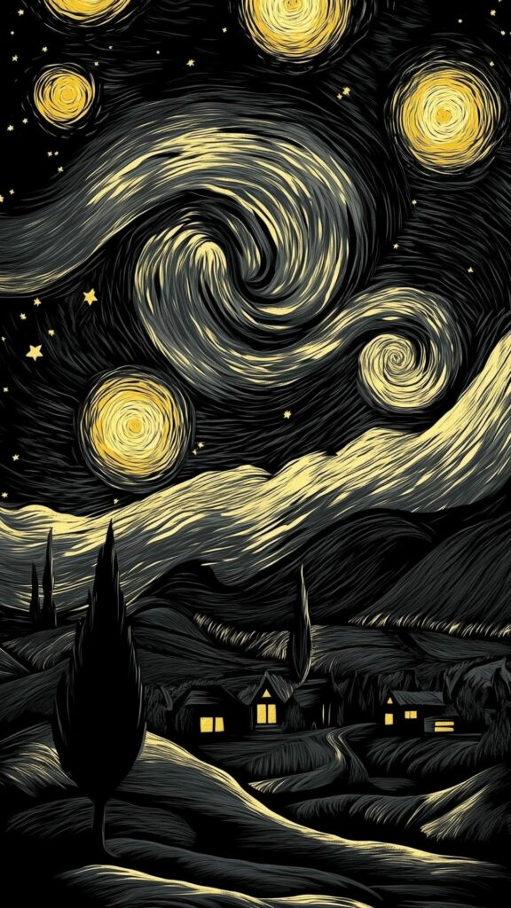 Đêm đầy sao kiểu Van Gogh, một kiệt tác nghệ thuật rực rỡ