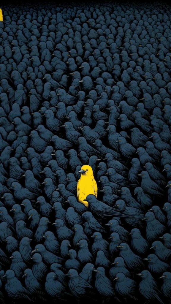 Một cá thể khác biệt giữa biển người tối tăm và cô độc