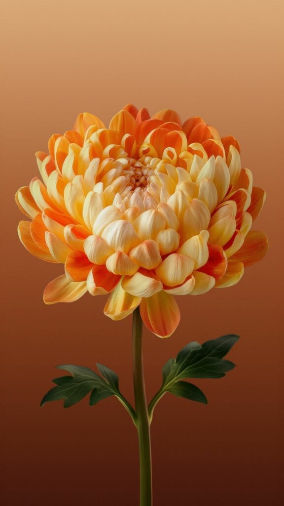 Cúc đại đóa cam vàng, rực rỡ và ấm áp dưới nắng