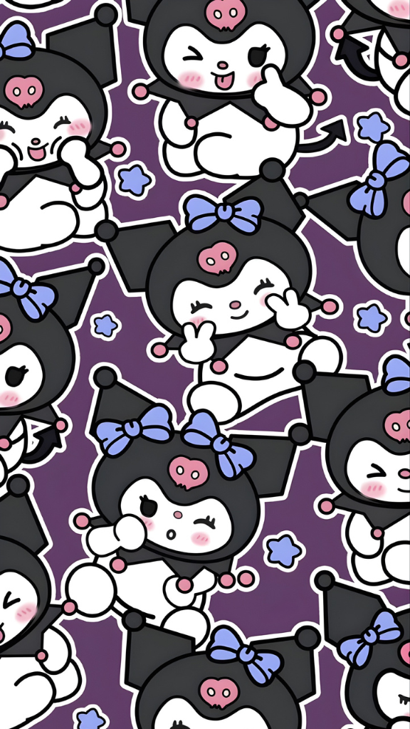 Hình nền Kuromi biểu cảm