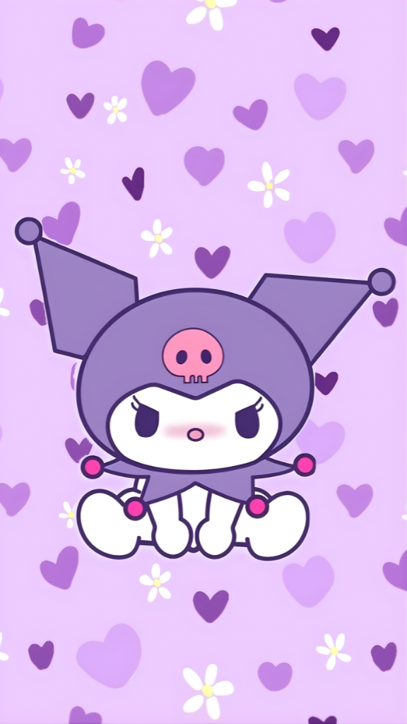 Hình nền Kuromi đáng yêu