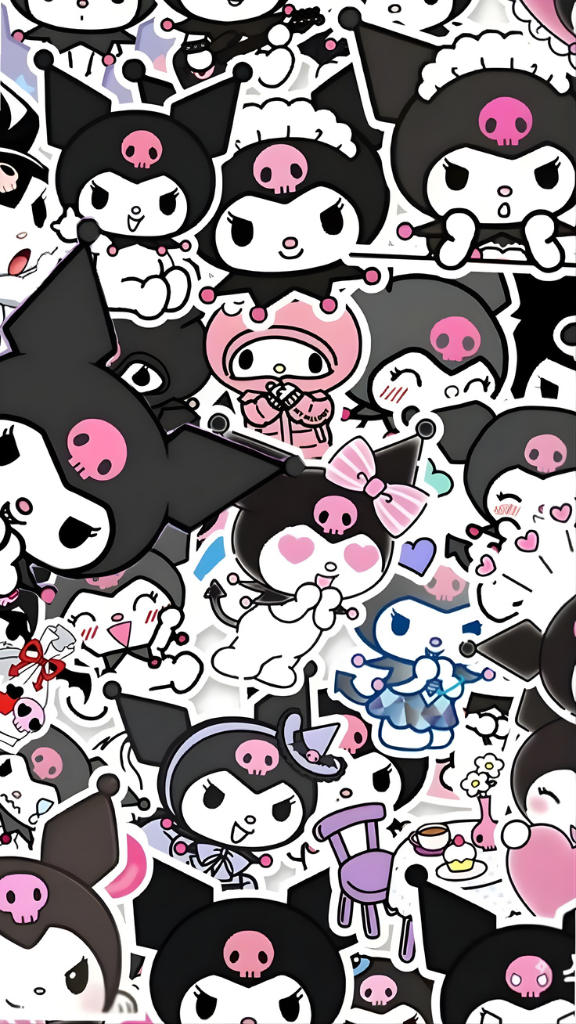 Hình nền Kuromi nhiều phiên bản 