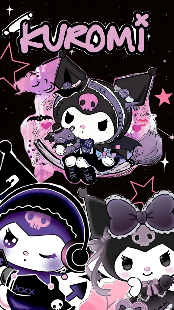Hình nền Kuromi cool ngầu 