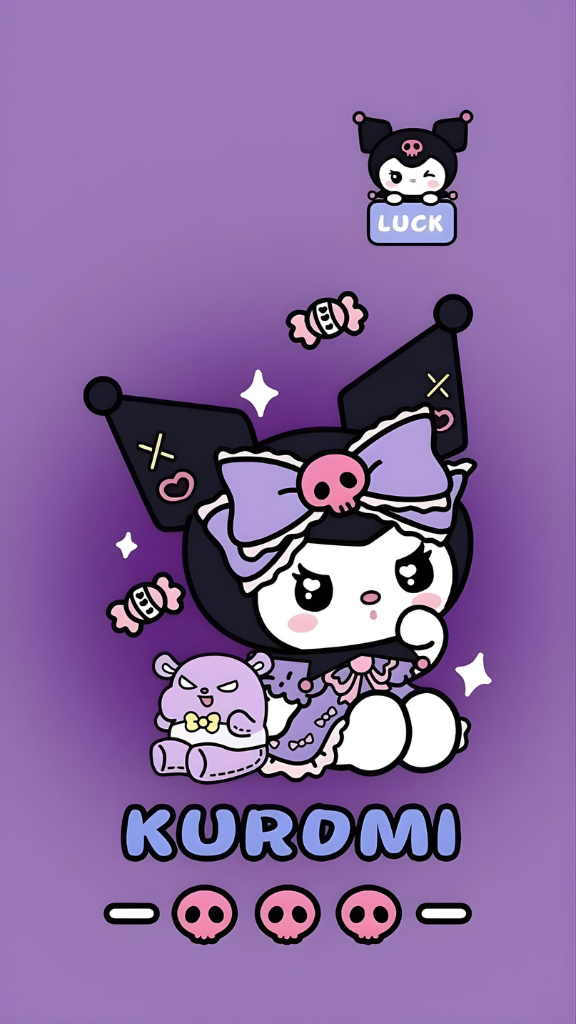 Hình nền Kuromi cute anime 
