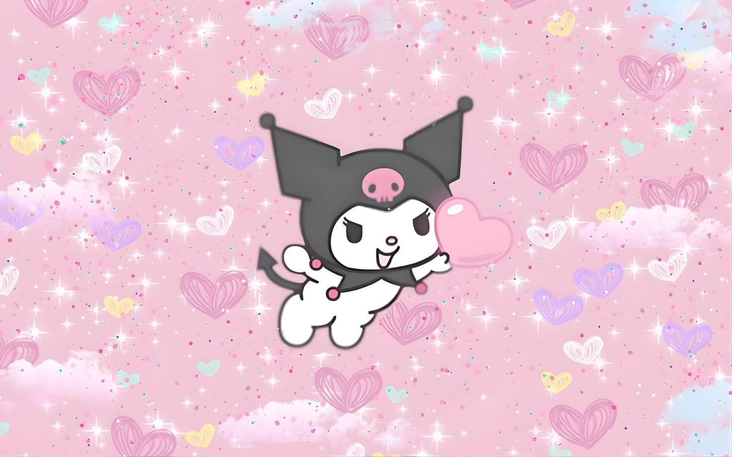 Hình nền Kuromi thơ mộng 