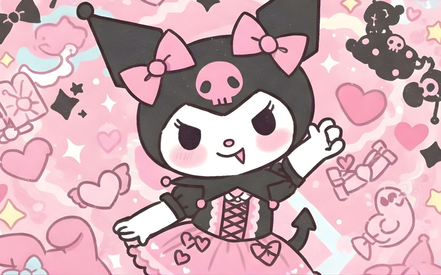 Hình nền Kuromi lém lỉnh 