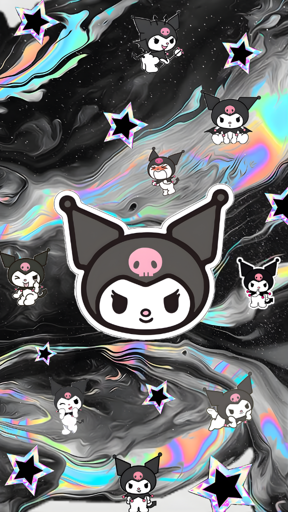 Hình nền chú thỏ Kuromi ma mị 