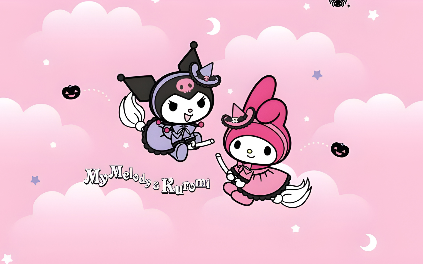 Hình nền máy tính Kuromi và người bạn thân siêu cute 