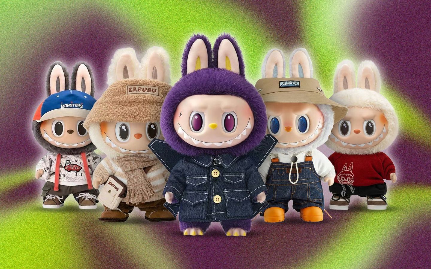 Đội Labubu siêu ngầu, ánh sáng tím huyền bí