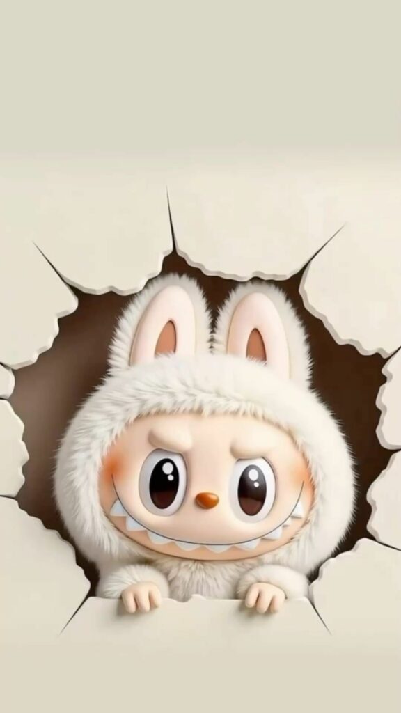 Labubu 3D bất ngờ, xuất hiện từ bức tường