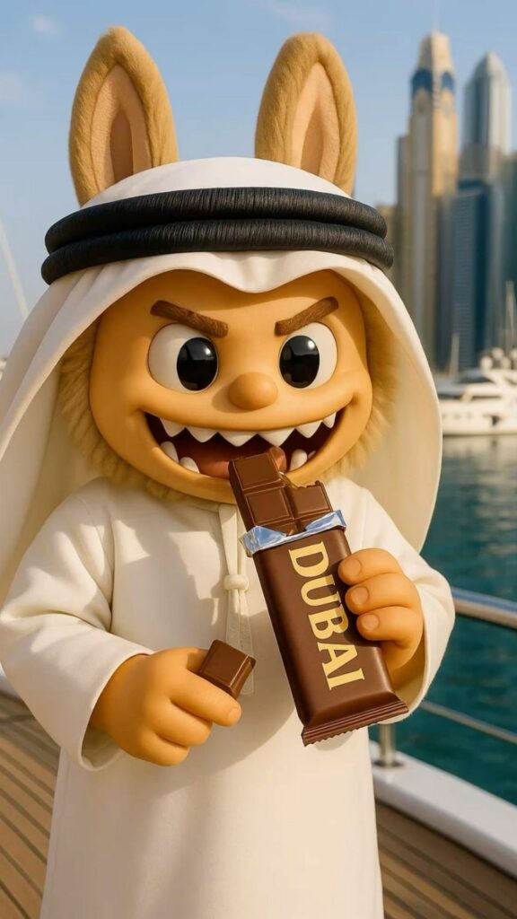 Đại gia Dubai, cắn sô cô la không quan tâm