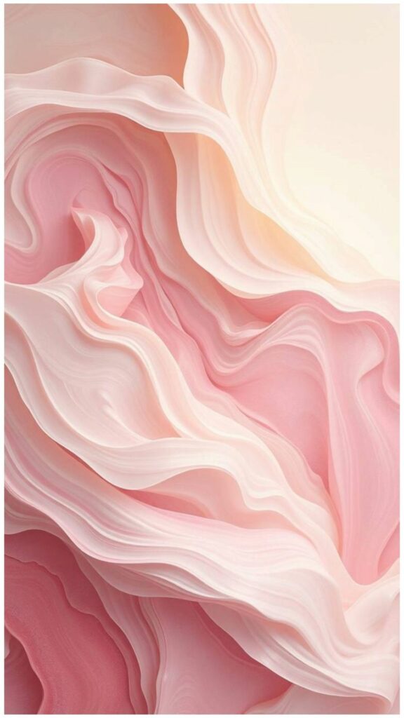 Hình nền màu hồng cute nhất cho điện thoại và máy tính 10 Dòng sữa dâu tây ngọt ngào cuộn xoáy nhẹ nhàng