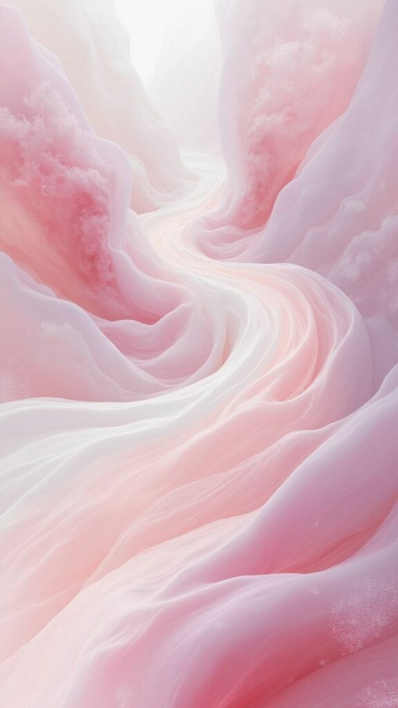 Hình nền màu hồng cute nhất cho điện thoại và máy tính 13 Vệt lụa hồng pastel mềm mại như giấc mơ nhẹ