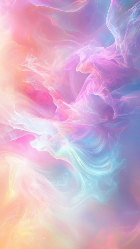 Hình nền màu hồng cute nhất cho điện thoại và máy tính 17 Dải ngân hà sắc màu chuyển động, rực rỡ và mơ màng