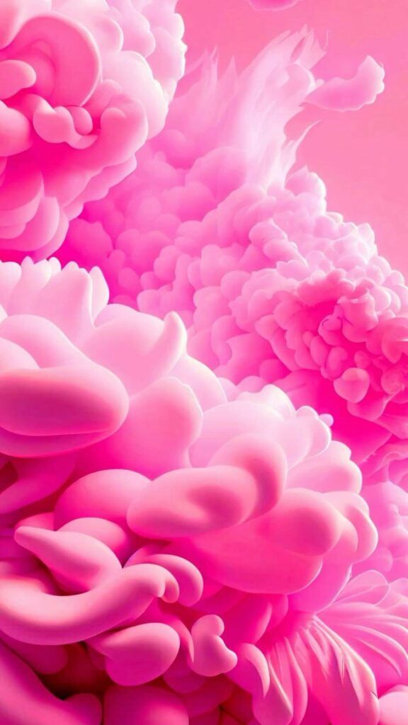 Hình nền màu hồng cute nhất cho điện thoại và máy tính 29 Cụm khói hồng rực rỡ, bùng nổ đầy năng lượng và cá tính