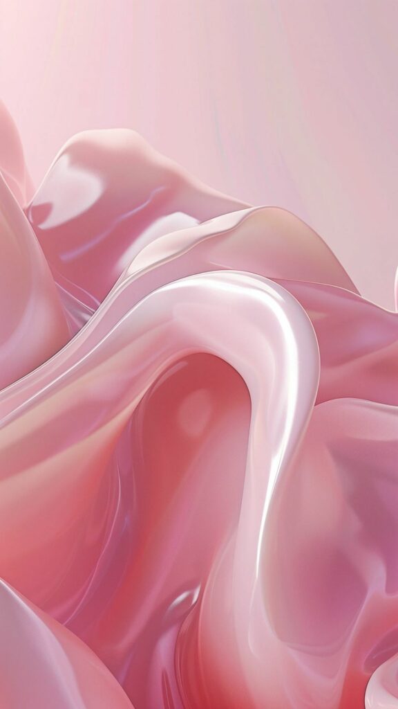 Hình nền màu hồng cute nhất cho điện thoại và máy tính 35 Vải voan hồng nhẹ nhàng bay lượn, mềm mại và uyển chuyển