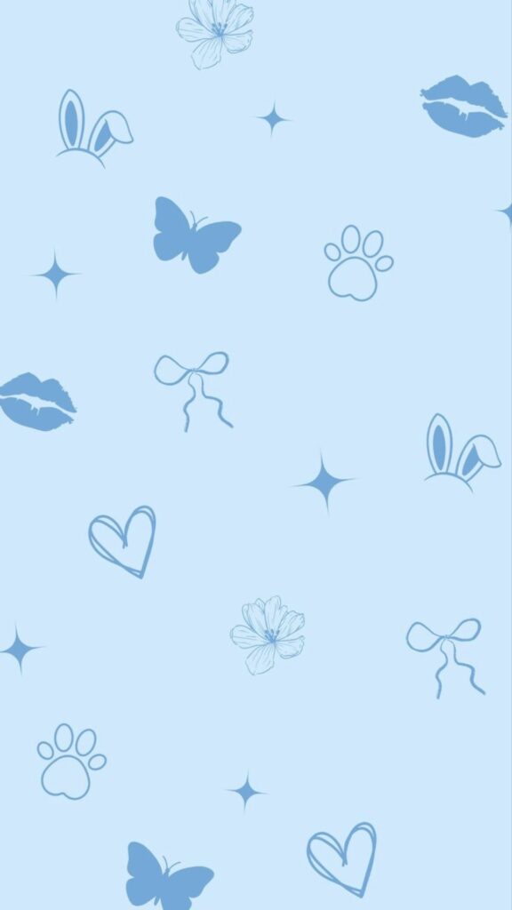 Hình nền xanh dương nhạt cute