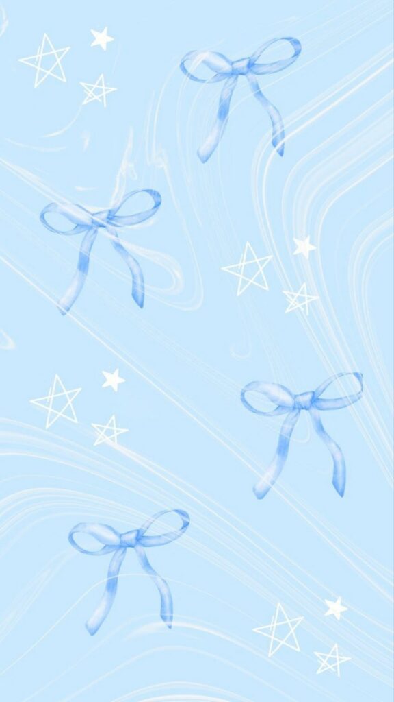 Hình nền nơ màu xanh nhạt