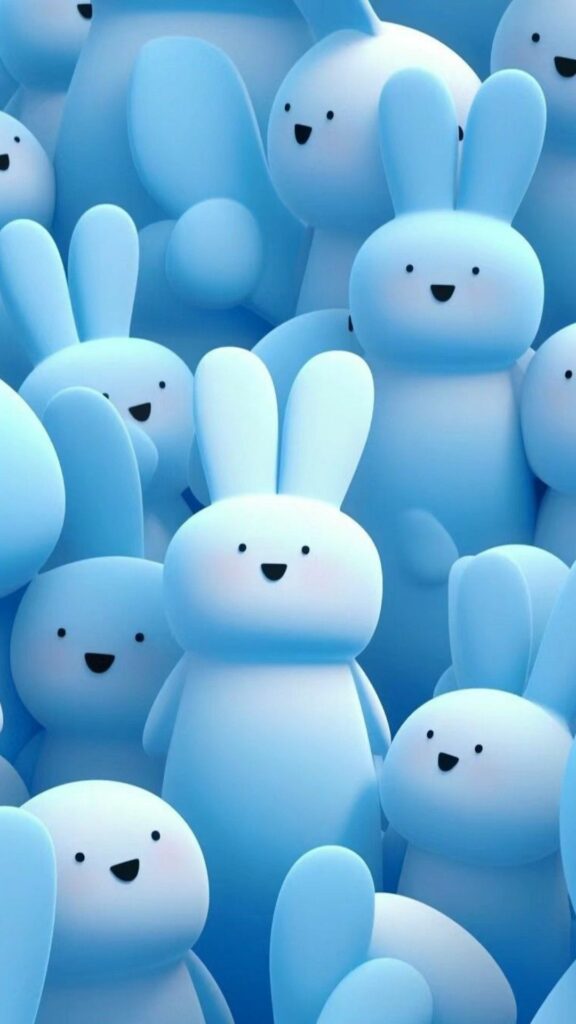 Hình nền xanh dương siêu dễ thương