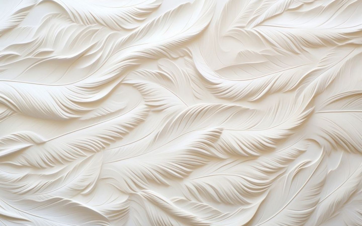 Hình nền trắng với những chiếc lông vũ tuyệt đẹp