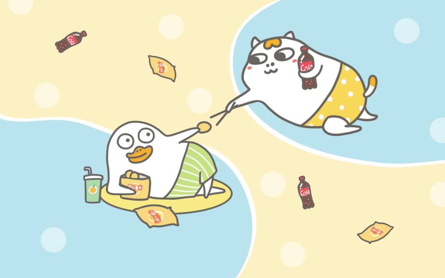 Vịt và người bạn vô tri bơi giữa trời thu