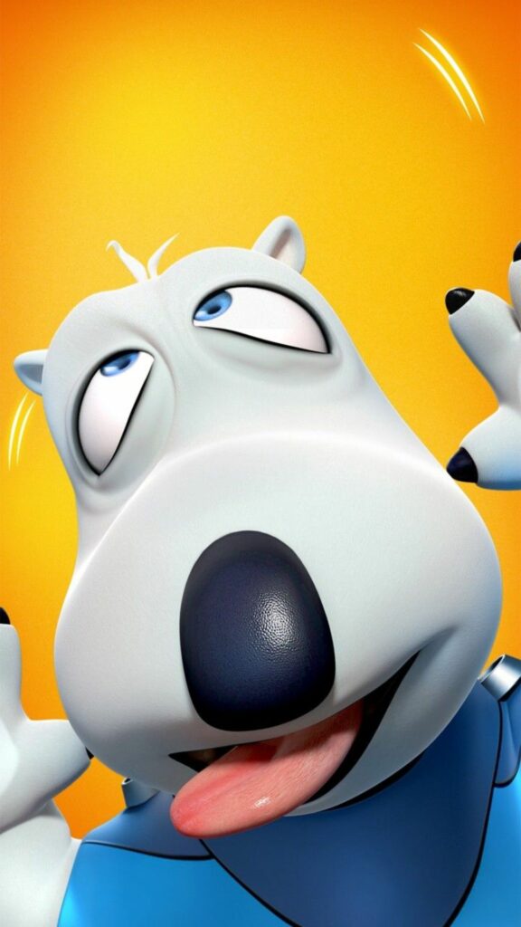 Chú chó trắng cười ngây ngô, siêu cấp vô tri