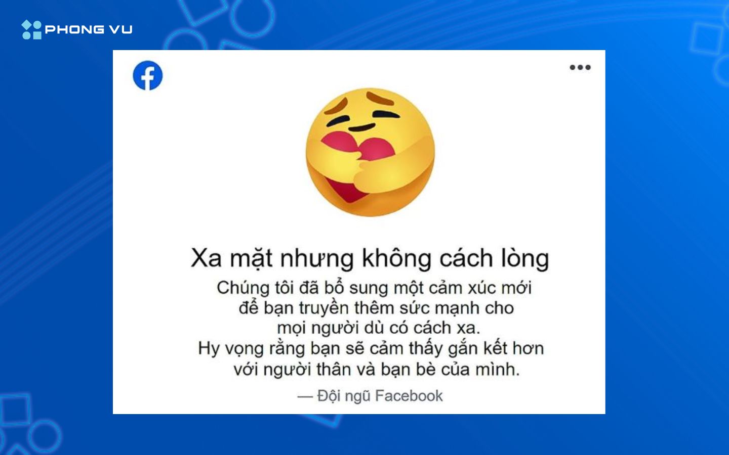 Lời nhắn nhủ từ Facebook cho cộng đồng của mình