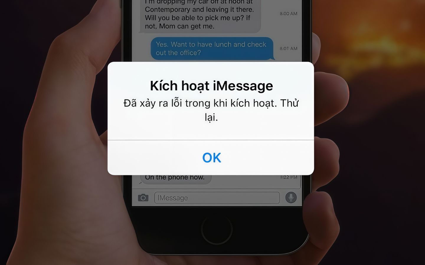 Cách Xử Lý Lỗi IMessage Không Kích Hoạt Trên IOS 26