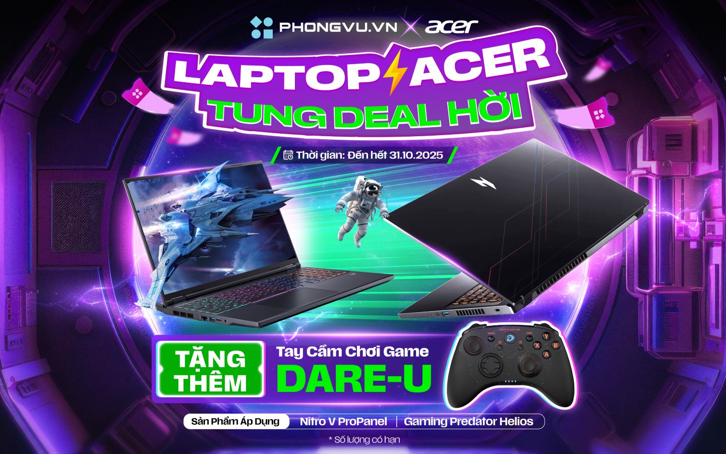 Mua laptop Acer nhận ngay tay cầm chơi game Dare-u tại Phong Vũ 2 mua laptop acer nhan tay cam choi game dare u thumb